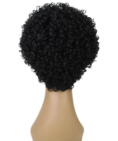 Vale 11 inch Black Short Afro Full Wig
