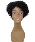 Vale 11 inch Natural Black Short Afro Full Wig
