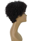 Vale 11 inch Dark Brown Short Afro Full Wig