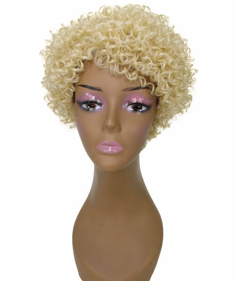 Vale 11 inch Light Blonde Afro Full Wig