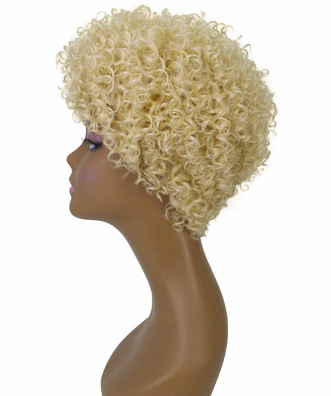 Vale 11 inch Light Blonde Afro Full Wig