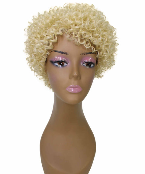 Vale 11 inch Light Blonde Afro Full Wig