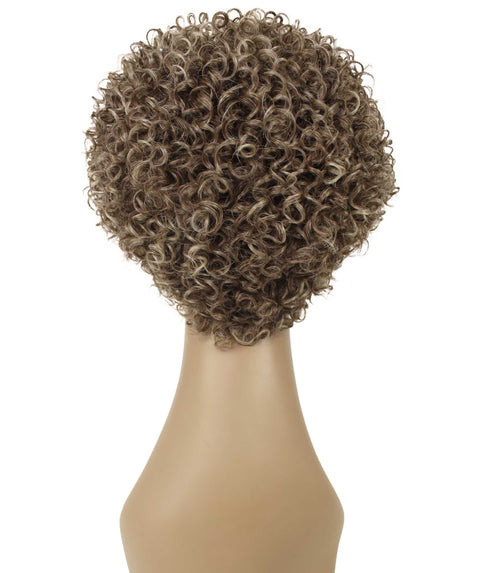Vale 11 inch Brown and Blonde Afro Full Wig