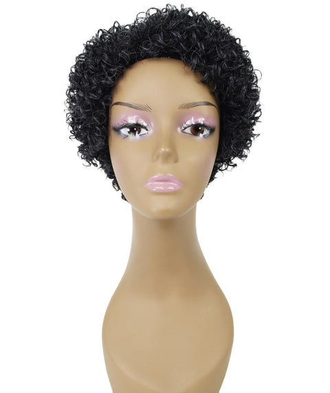Vale 11 inch Salt and Pepper Blend Afro Full Wig