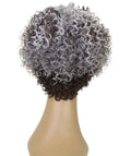 Vale 11 inch Charcoal Gray Afro Full Wig