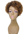 Vale 11 inch Dark Brown with Golden Afro Full Wig