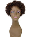 Vale 11 inch Dark Chestnut Brown Afro Full Wig