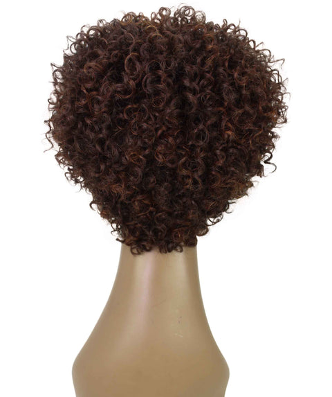 Vale 11 inch Dark Chestnut Brown Afro Full Wig