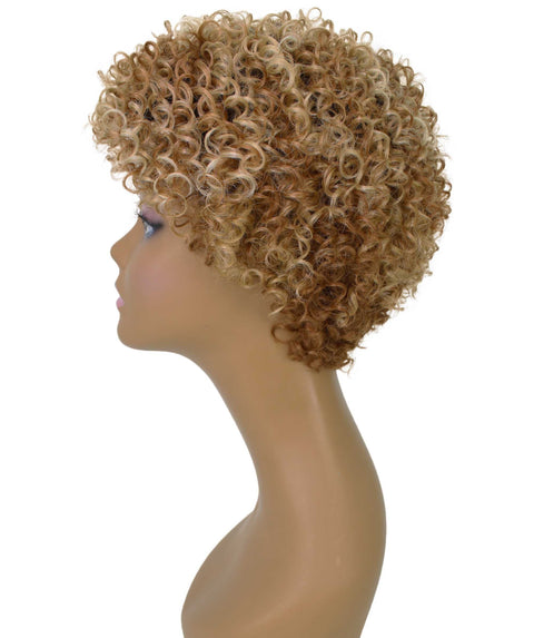 Vale 11 inch Strawberry Blonde Ombre Afro Full Wig