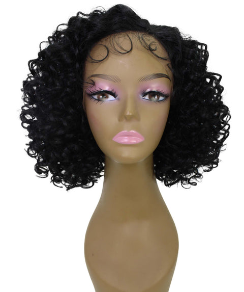 Nova Black Trendy Curly Lace Wig