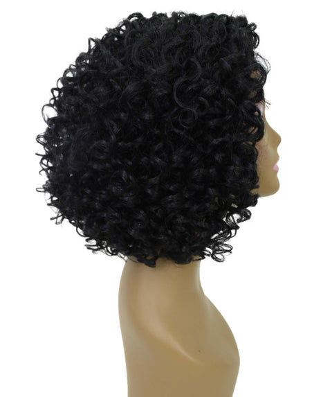 Nova Black Trendy Curly Lace Wig