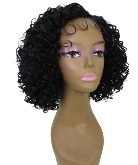 Nova Black Trendy Curly Lace Wig