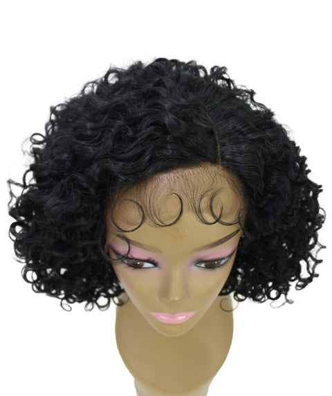 Nova Black Trendy Curly Lace Wig