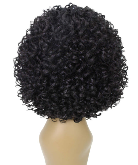 Nova Natural Black Trendy Curly Lace Wig