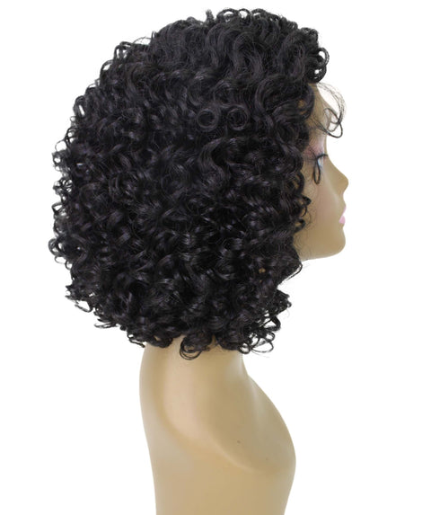 Nova Natural Black Trendy Curly Lace Wig