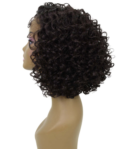 Nova Dark Brown Trendy Curly Lace Wig