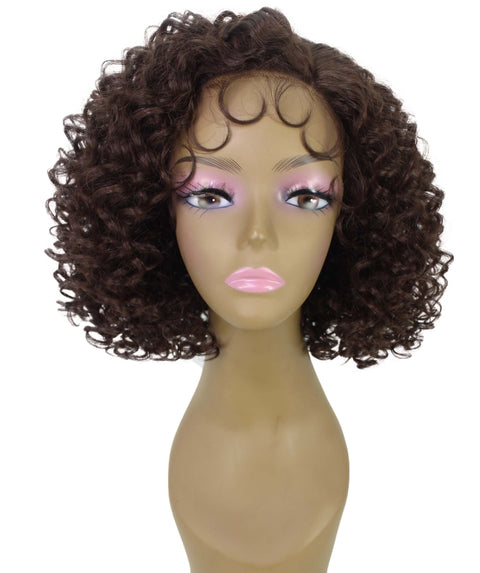 Nova Medium Brown Trendy Curly Lace Wig