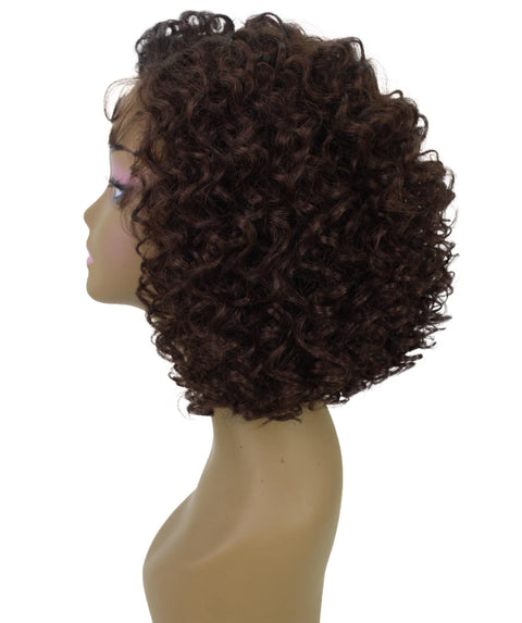Nova Medium Brown Trendy Curly Lace Wig