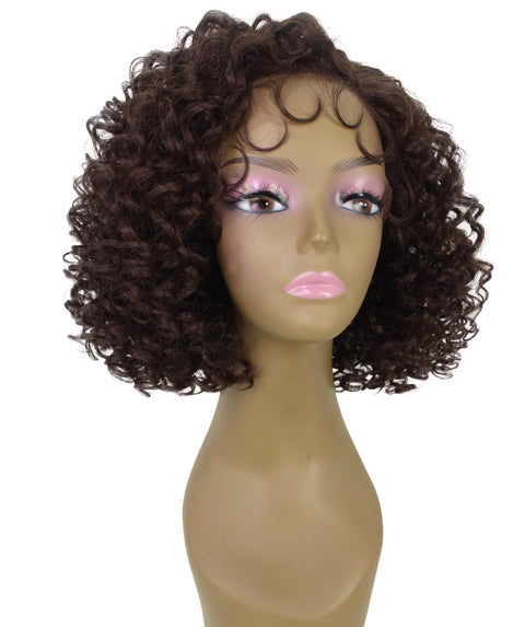 Nova Medium Brown Trendy Curly Lace Wig