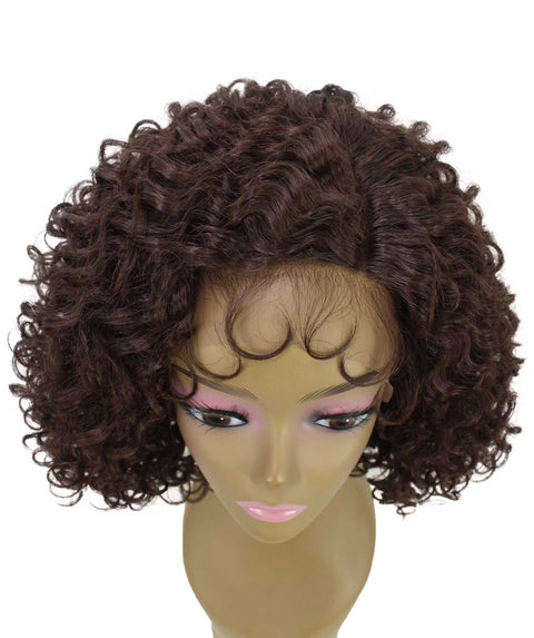 Nova Medium Brown Trendy Curly Lace Wig