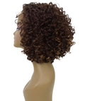 Nova Brown with Golden Trendy Curly Lace Wig