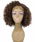 Nova Caramel Brown Blend Trendy Curly Lace Wig