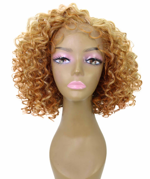 Nova Strawberry Blonde Trendy Curly Lace Wig