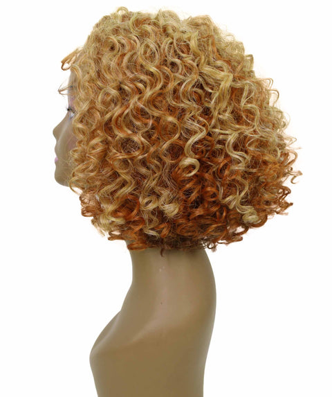 Nova Strawberry Blonde Trendy Curly Lace Wig