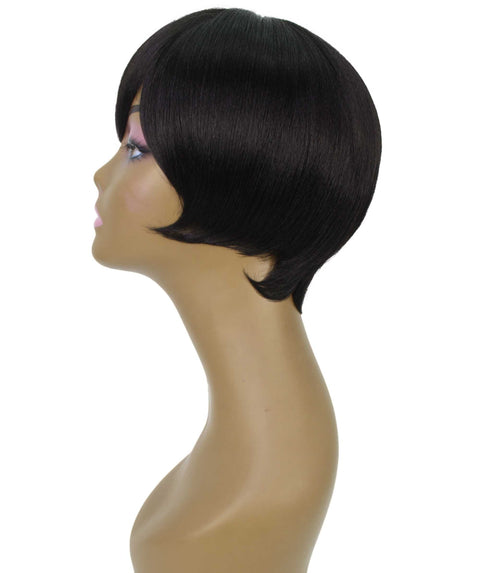Trinity Natural Black Short Bob Full Wig