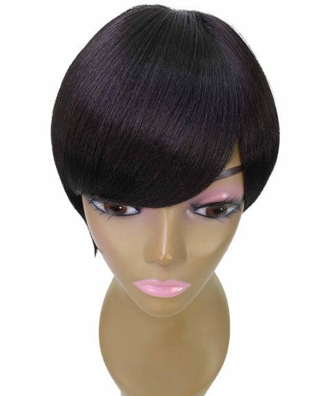 Trinity Natural Black Short Bob Full Wig