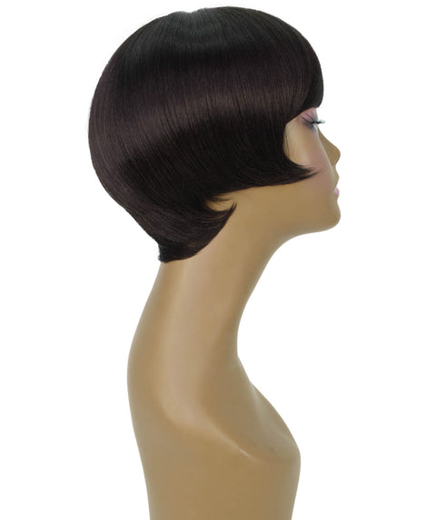 Trinity Dark Brown Short Bob Full Wig