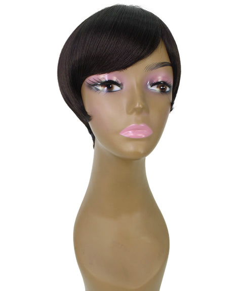 Trinity Dark Brown Short Bob Full Wig
