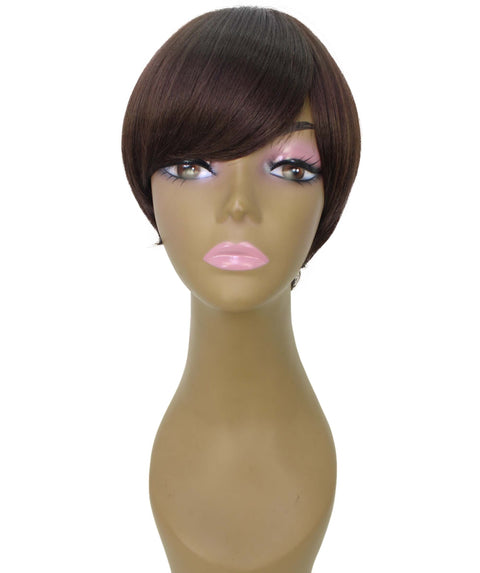 Trinity Medium Brown Short Bob Full Wig