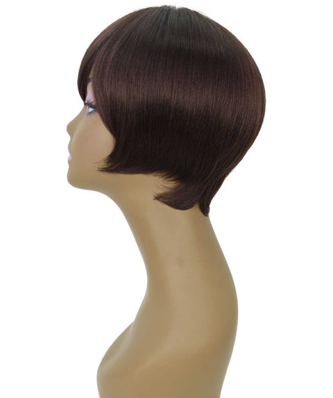 Trinity Medium Brown Short Bob Full Wig