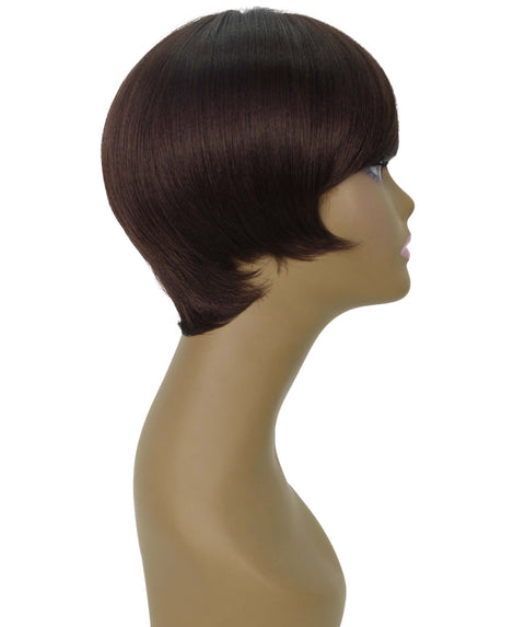 Trinity Medium Brown Short Bob Full Wig