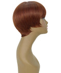 Trinity Brown with Copper Red Short Bob Full Wig