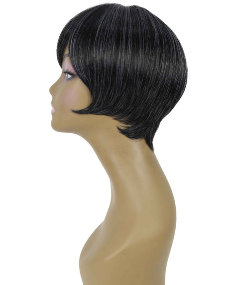 Trinity Salt and Pepper Blend Short Bob Full Wig