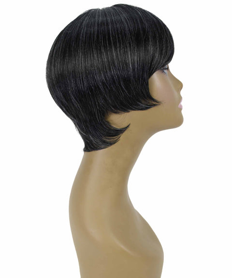 Trinity Salt and Pepper Blend Short Bob Full Wig