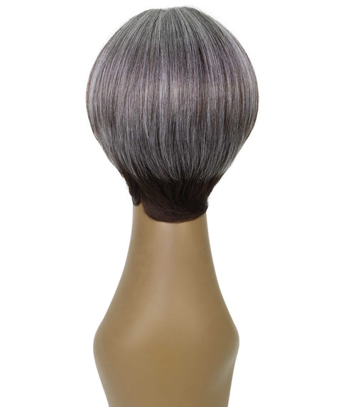 Trinity Charcoal Gray Short Bob Full Wig