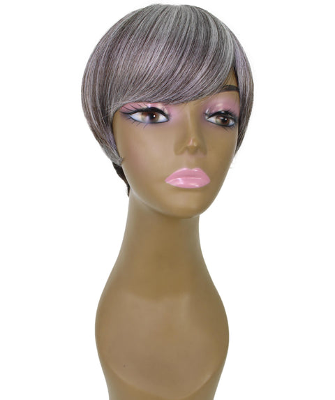 Trinity Charcoal Gray Short Bob Full Wig
