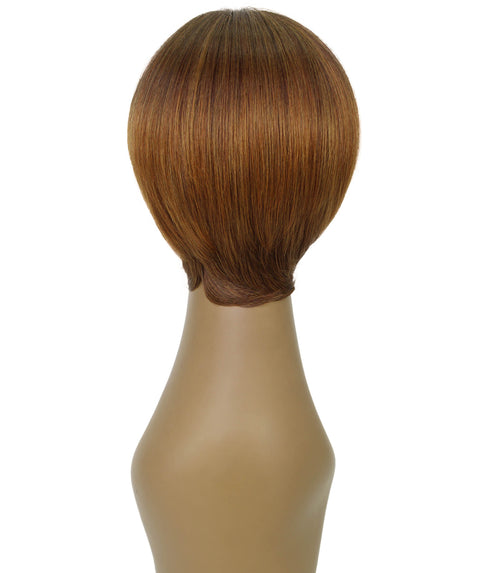 Trinity Auburn Brown with Chestnut Blend Short Bob Full Wig