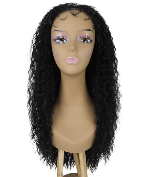 Jazmin Black Long Curls Lace Wig