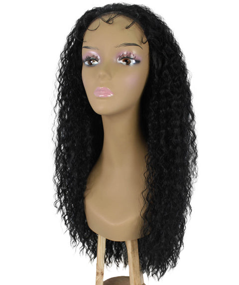 Jazmin Black Long Curls Lace Wig