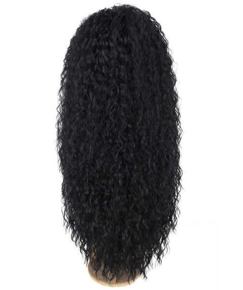 Jazmin Black Long Curls Lace Wig
