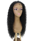 Jazmin Natural Black Long Curls Lace Wig