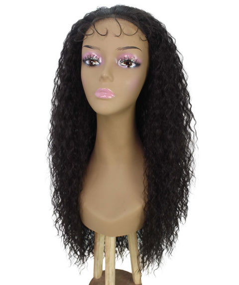 Jazmin Dark Brown Long Curls Lace Wig