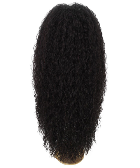 Jazmin Dark Brown Long Curls Lace Wig