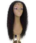 Jazmin Dark Brown Long Curls Lace Wig