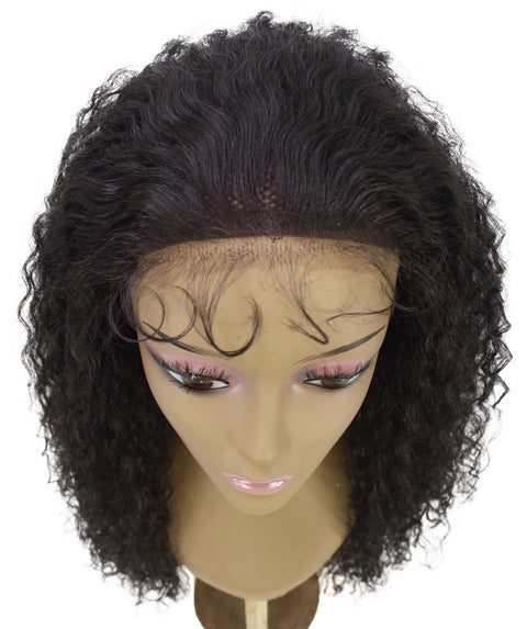 Jazmin Dark Brown Long Curls Lace Wig