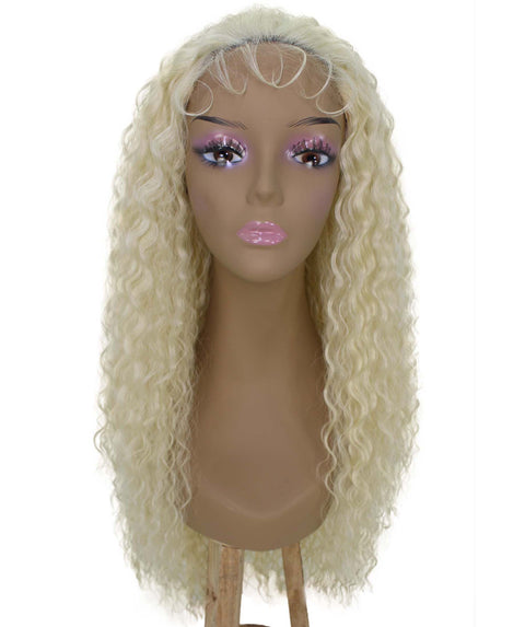 Jazmin Light Blonde Long Curls Lace Wig